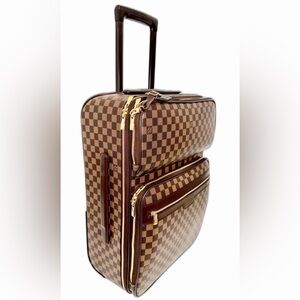 Louis Vuitton Pegase Business 55 Damier Ebene Suitcase Unisex Bag w/ Coa Mint
